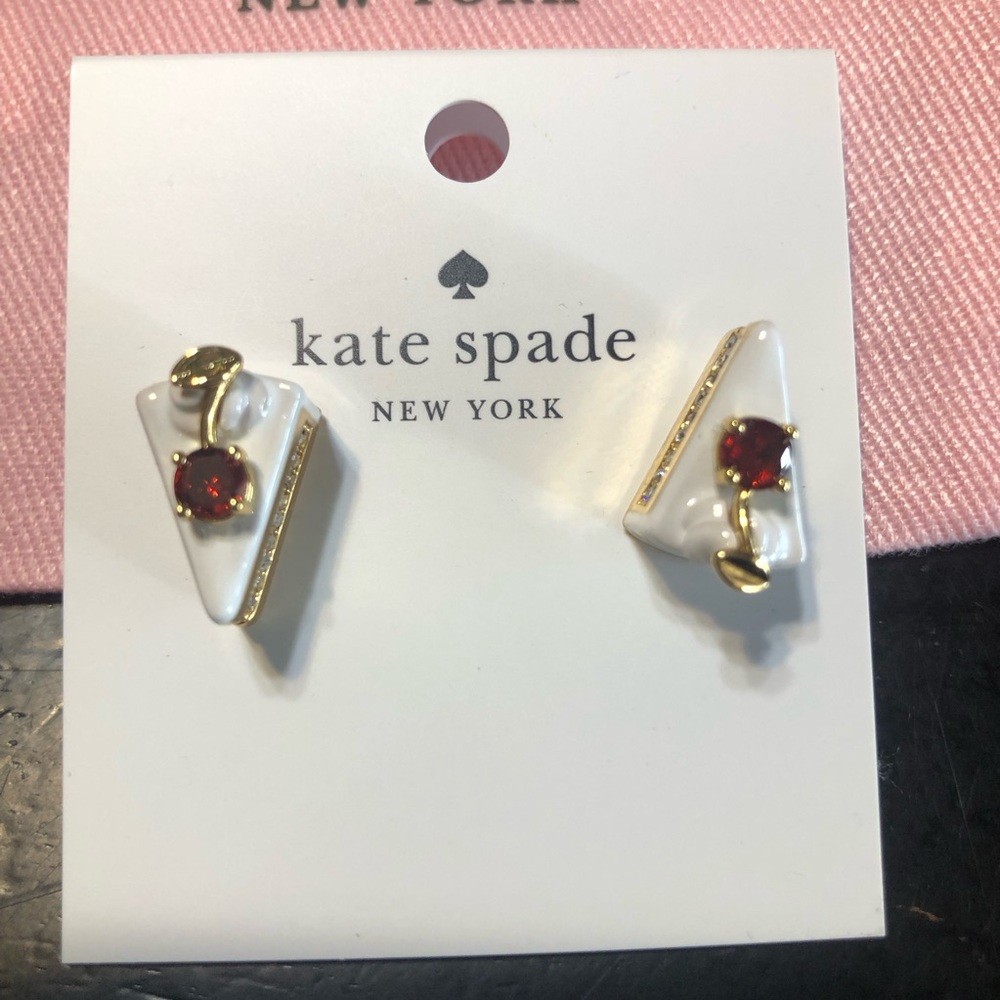 Kate Spade Pastry Shop Cake Studs NWT & Dust bag